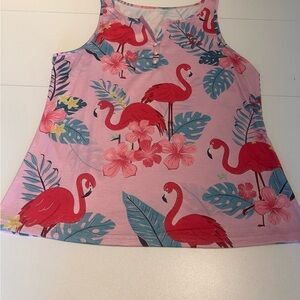 Pink Flamingo Tank Top XL